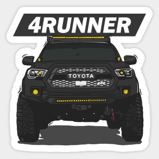4Runner Toyota Front View - Black Sticker